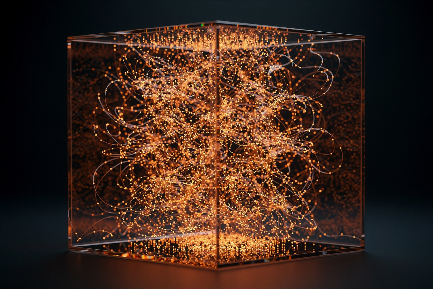 Random particle collisions against the container walls